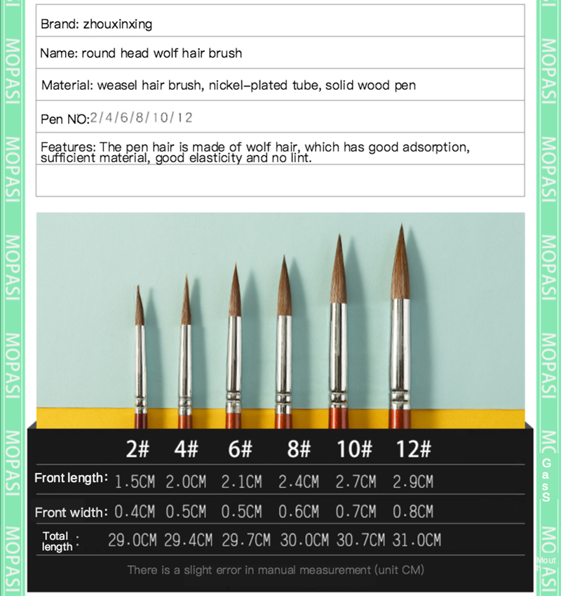 6pcs Watercolor pen set weasel - Gouache Paint Set review and price