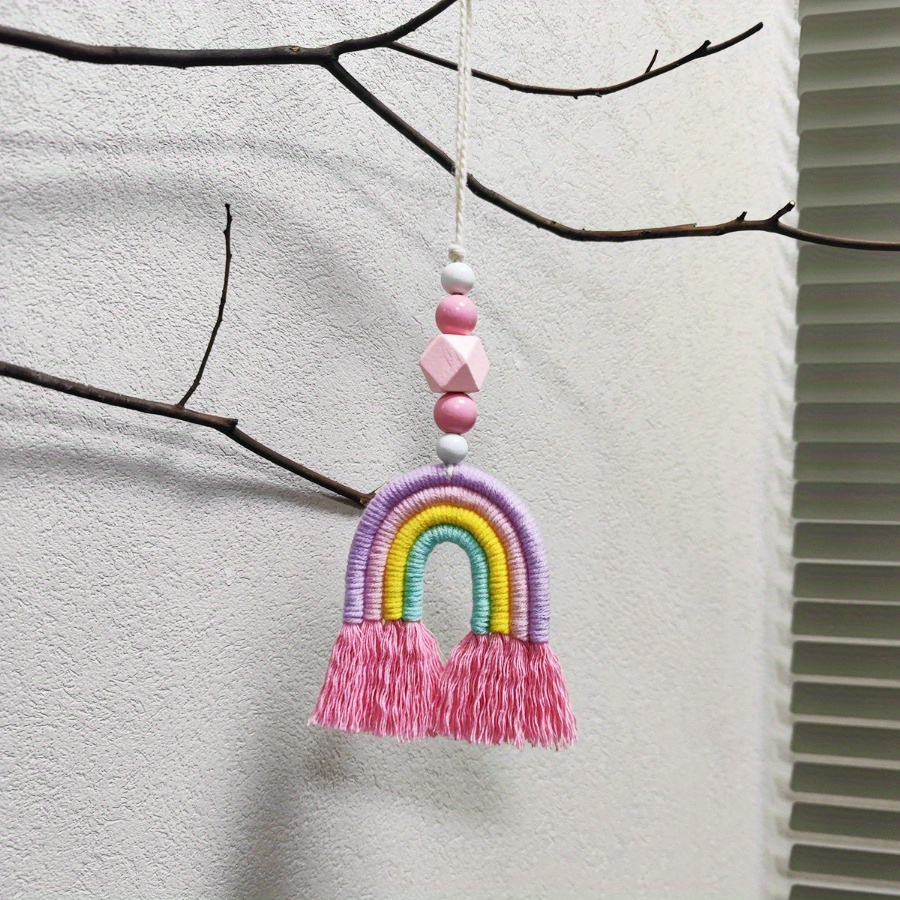 Rainbow Wind Chimes Weaving Mi - Art And Craft For Nursery review and price