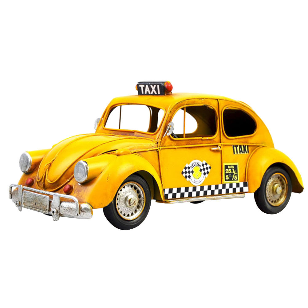 Metal Taxi Car Model Vintage T - Art Craft Bar review and price