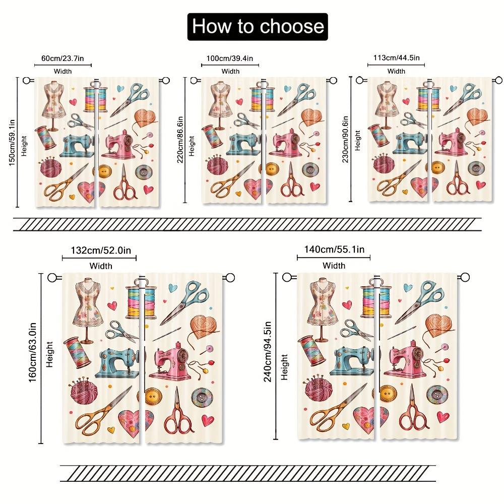 Sewing Craft Room Decor Curtai - Art And Craft For Nursery review and price