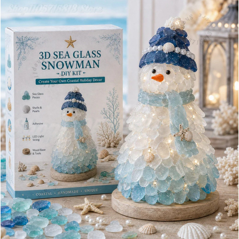 Christmas DIY Sea Glass Craft  - Art Craft Kit review and price