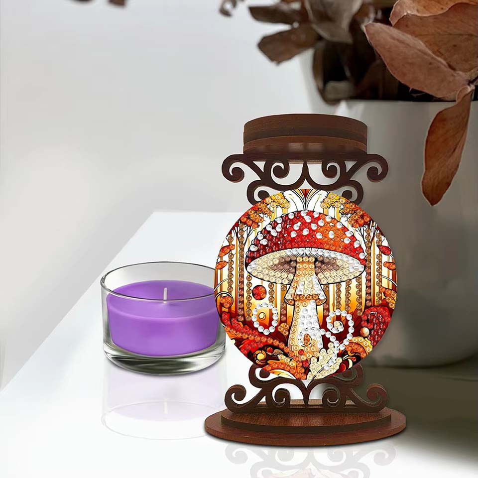 mushroom candle holder Hallowe - Art Craft Kit review and price