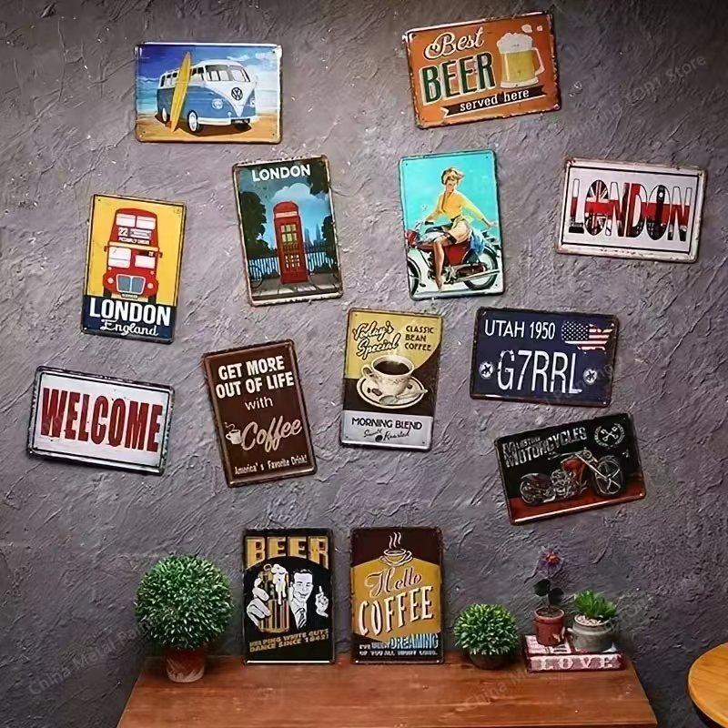2D Metal Wall Art Sign, Modern - Art Craft Bar review and price