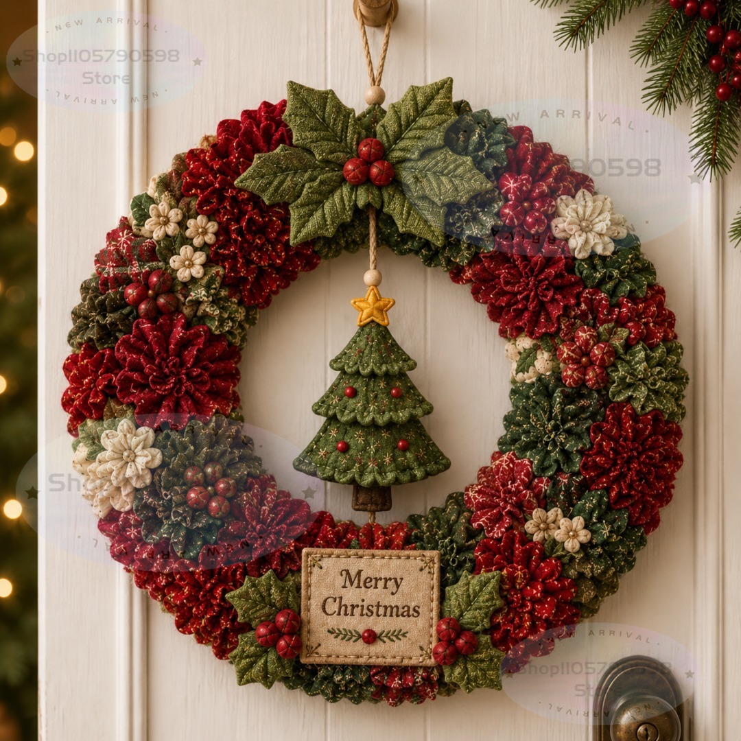3D Fabric Poke Wreath DIY Kit, - Art Craft Kit review and price